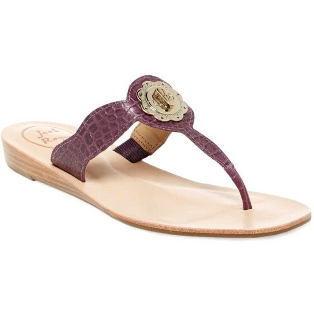 NEW Jack Rogers LILAH Croc Sandal – Purple – 7.5M
